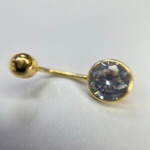 OMBLIGO ORO 7MM CIRCON