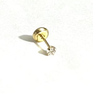 TOPO CIRCON UÑA 3MM ORO