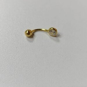OMBLIGO DE 5MM CIRCON ORO
